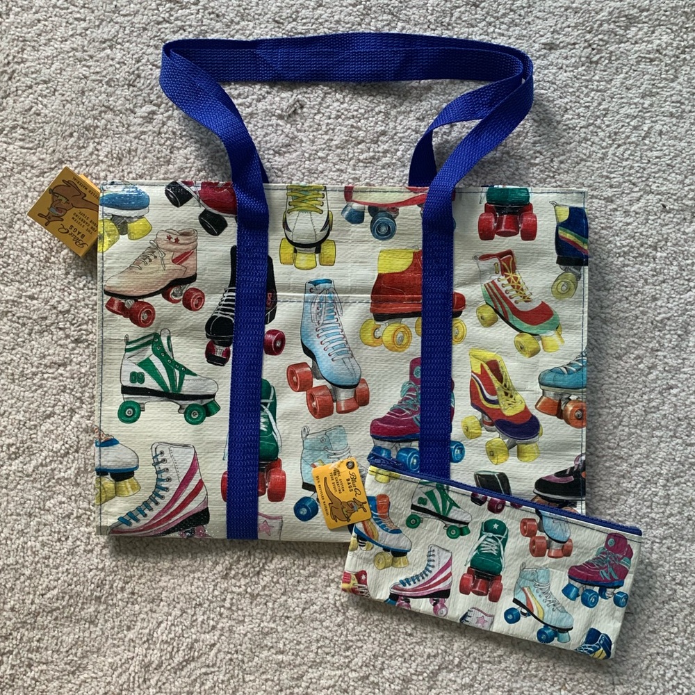 Roller Skates Blue Q Bags